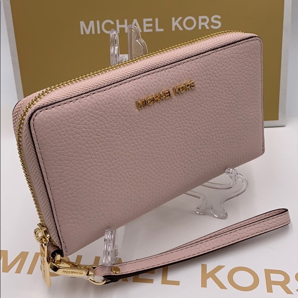 Michael Kors Jet Set Travel Phone Wallet Wristlet - Picture 1 of 16
